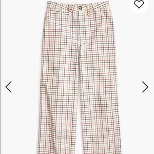 Madewell Wide-Leg Crop Pants in Rainbow Windowpane